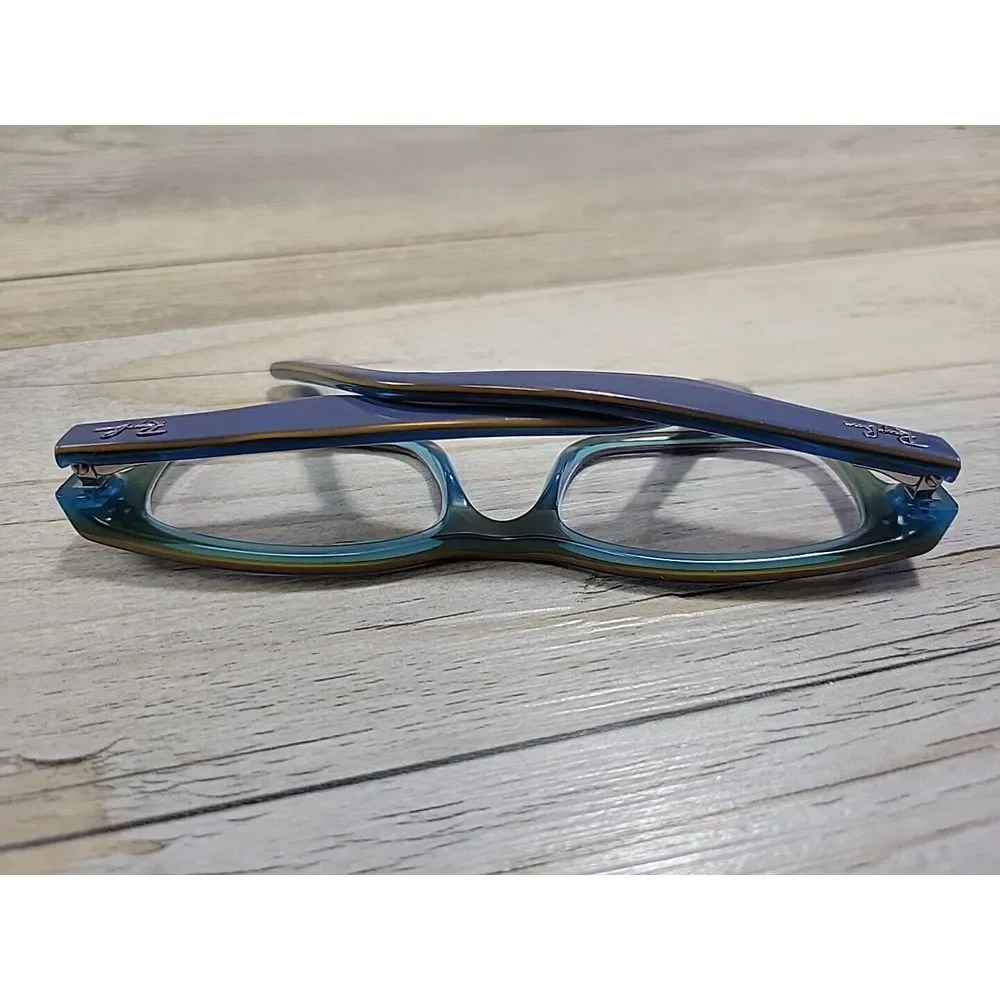 Ray-Ban RB1530 3587 Kids‎ Eyeglasses Frames Blue Rectangle Full Rim 48-16-125